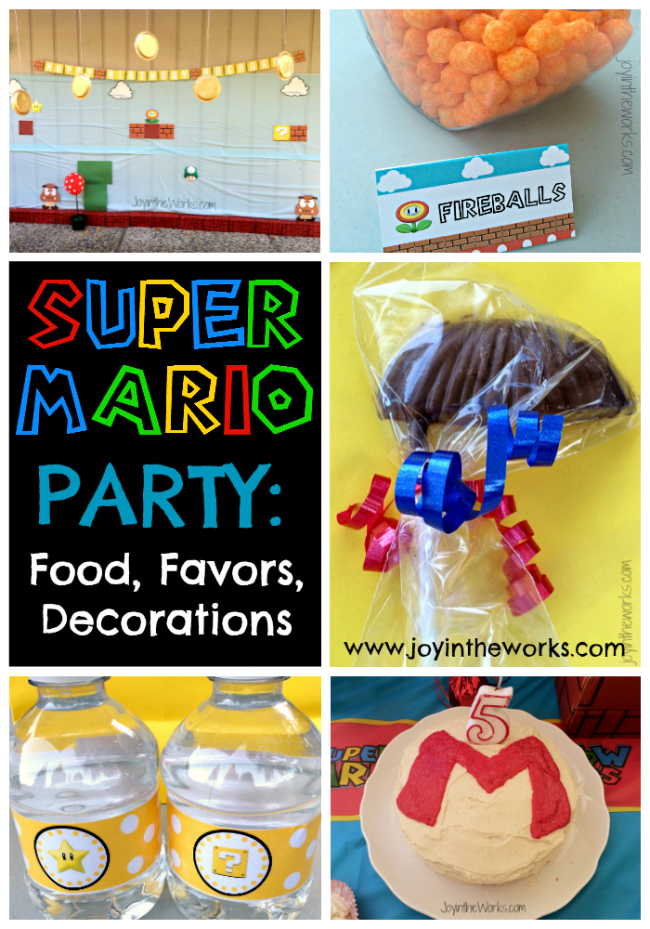 Super Mario Birthday Party: Food, Favors, Decor - Joy in the Works
