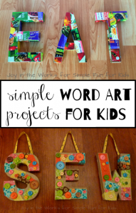 Simple Word Art Projects for Kids