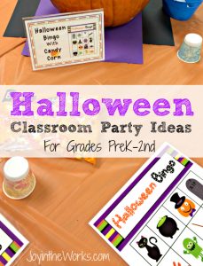 Looking for ideas for your child's class Halloween party? Check out these fun activities that will work for kids from grades PreK to 2nd