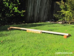 Build your own balance beam for light saber battles