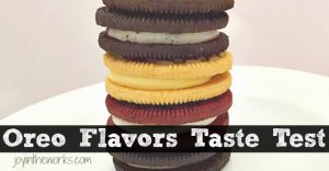 Pull out the blindfolds for this Oreo flavors taste test. It makes a great family fun night activity and has a free printable for you to do your own!