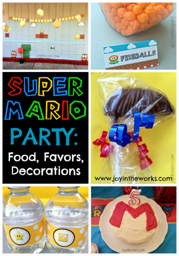 Super Mario Birthday Party: Food, Favors, Decor - Joy in the Works