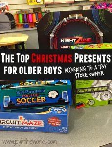 Looking for Christmas gift ideas for older boys? Check out these recommendations for the top Christmas gifts for older boys (as recommended by a Toy Store Owner!)