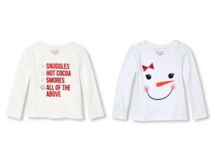 Check out the cutest Christmas t-shirts for girls from Gymboree, Carters, The Children's Place and more!