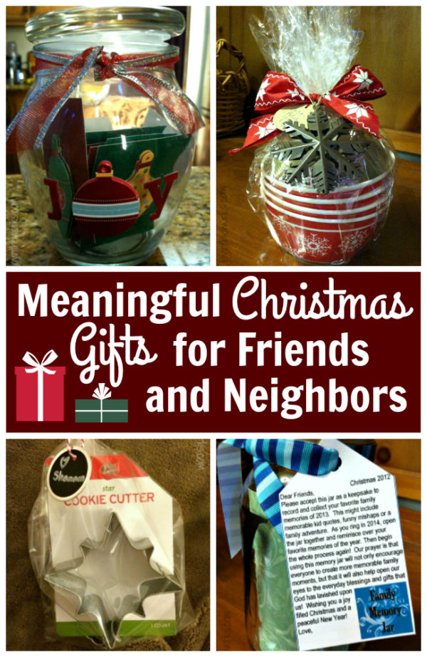 Meaningful Christmas Gifts for Friends, Neighbors and Teachers - Joy in the Works