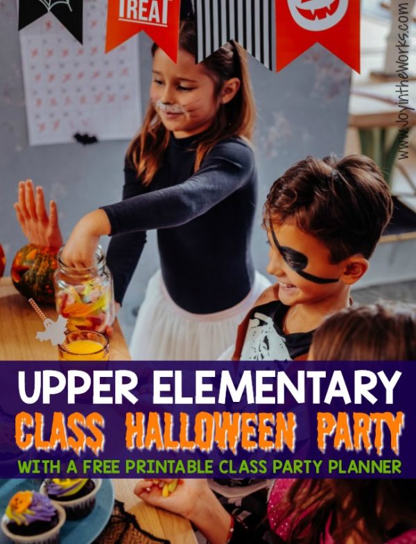 Upper Elementary Class Halloween Party with Printable Planner Joy in